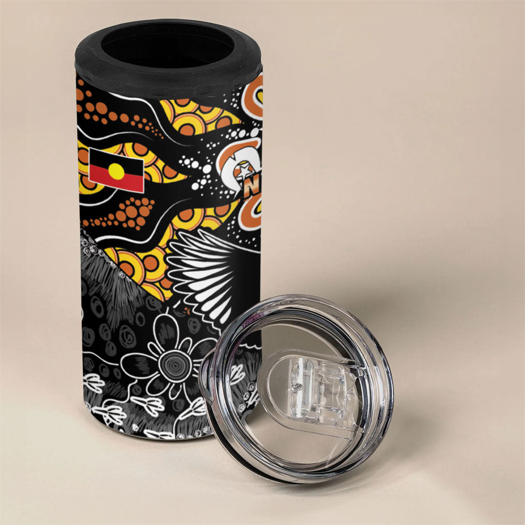 Magpies NAIDOC Week 2026 4 in 1 Can Cooler Tumbler Australian Aboriginal Torres Strait Islander Flag