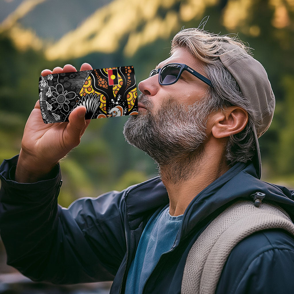 Magpies NAIDOC Week 2026 4 in 1 Can Cooler Tumbler Australian Aboriginal Torres Strait Islander Flag
