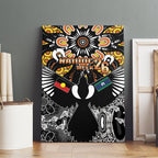 Magpies NAIDOC Week 2026 Canvas Wall Art Australian Aboriginal Torres Strait Islander Flag