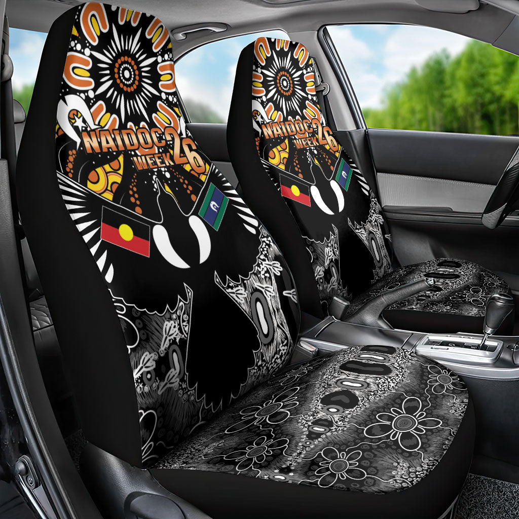 Magpies NAIDOC Week 2026 Car Seat Cover Australian Aboriginal Torres Strait Islander Flag