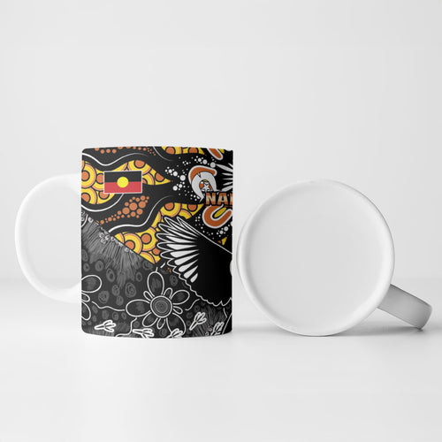 Magpies NAIDOC Week 2026 Ceramic Mug Australian Aboriginal Torres Strait Islander Flag
