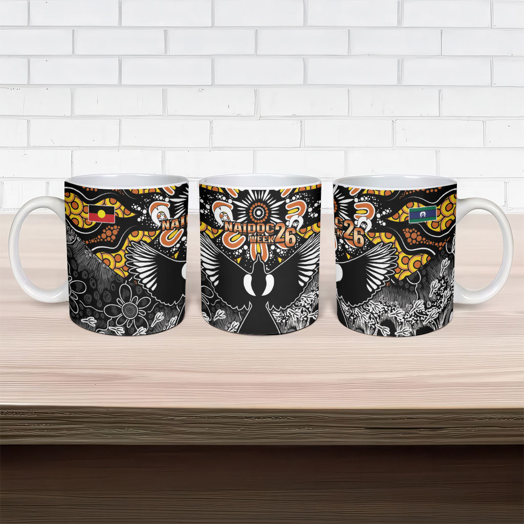 Magpies NAIDOC Week 2026 Ceramic Mug Australian Aboriginal Torres Strait Islander Flag