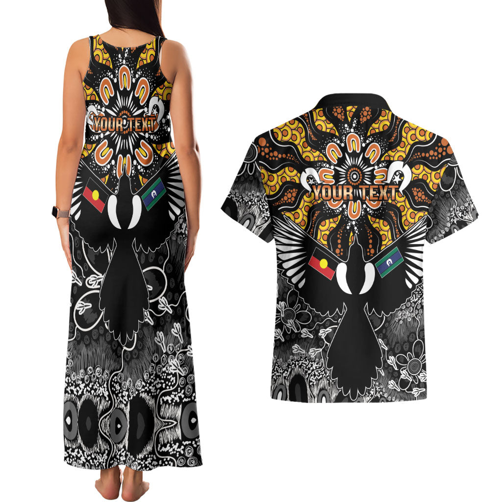Magpies NAIDOC Week 2026 Personalised Couples Matching Tank Maxi Dress and Hawaiian Shirt Australian Aboriginal Torres Strait Islander Flag