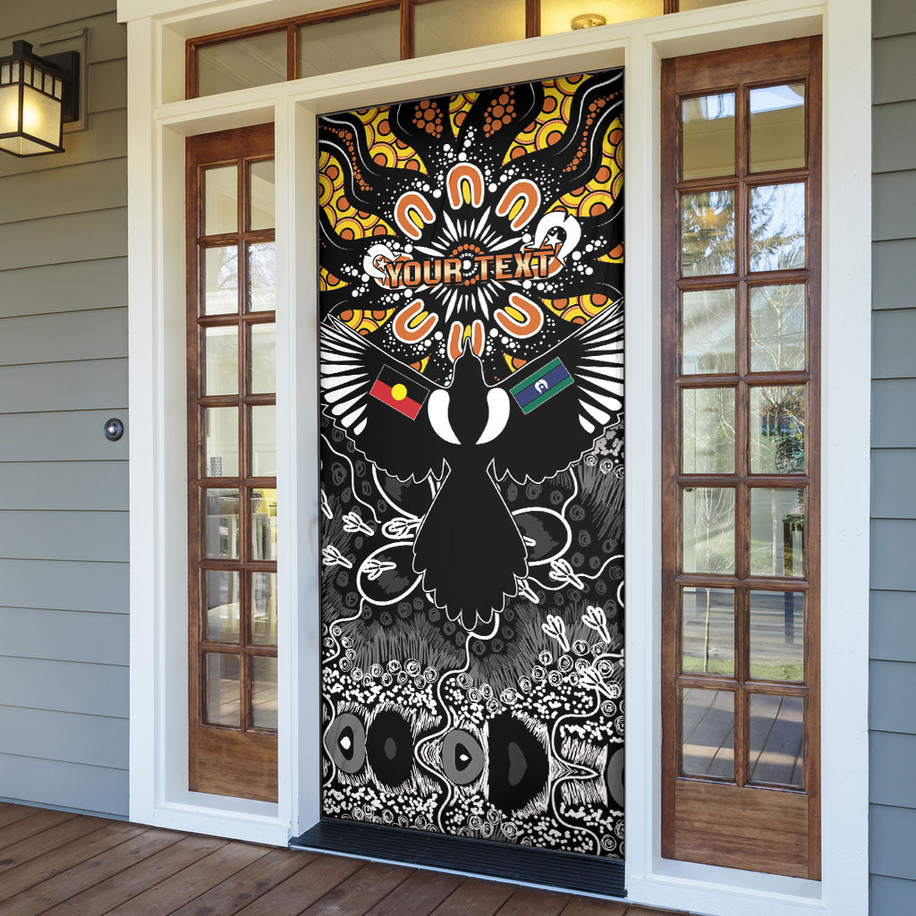 Magpies NAIDOC Week 2026 Personalised Door Cover Australian Aboriginal Torres Strait Islander Flag