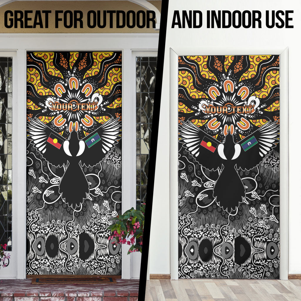 Magpies NAIDOC Week 2026 Personalised Door Cover Australian Aboriginal Torres Strait Islander Flag