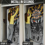 Magpies NAIDOC Week 2026 Personalised Door Cover Australian Aboriginal Torres Strait Islander Flag