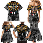 Magpies NAIDOC Week 2026 Personalised Family Matching Mermaid Dress and Hawaiian Shirt Australian Aboriginal Torres Strait Islander Flag