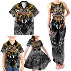 Magpies NAIDOC Week 2026 Personalised Family Matching Tank Maxi Dress and Hawaiian Shirt Australian Aboriginal Torres Strait Islander Flag
