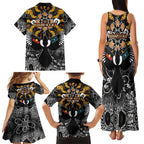 Magpies NAIDOC Week 2026 Personalised Family Matching Tank Maxi Dress and Hawaiian Shirt Australian Aboriginal Torres Strait Islander Flag