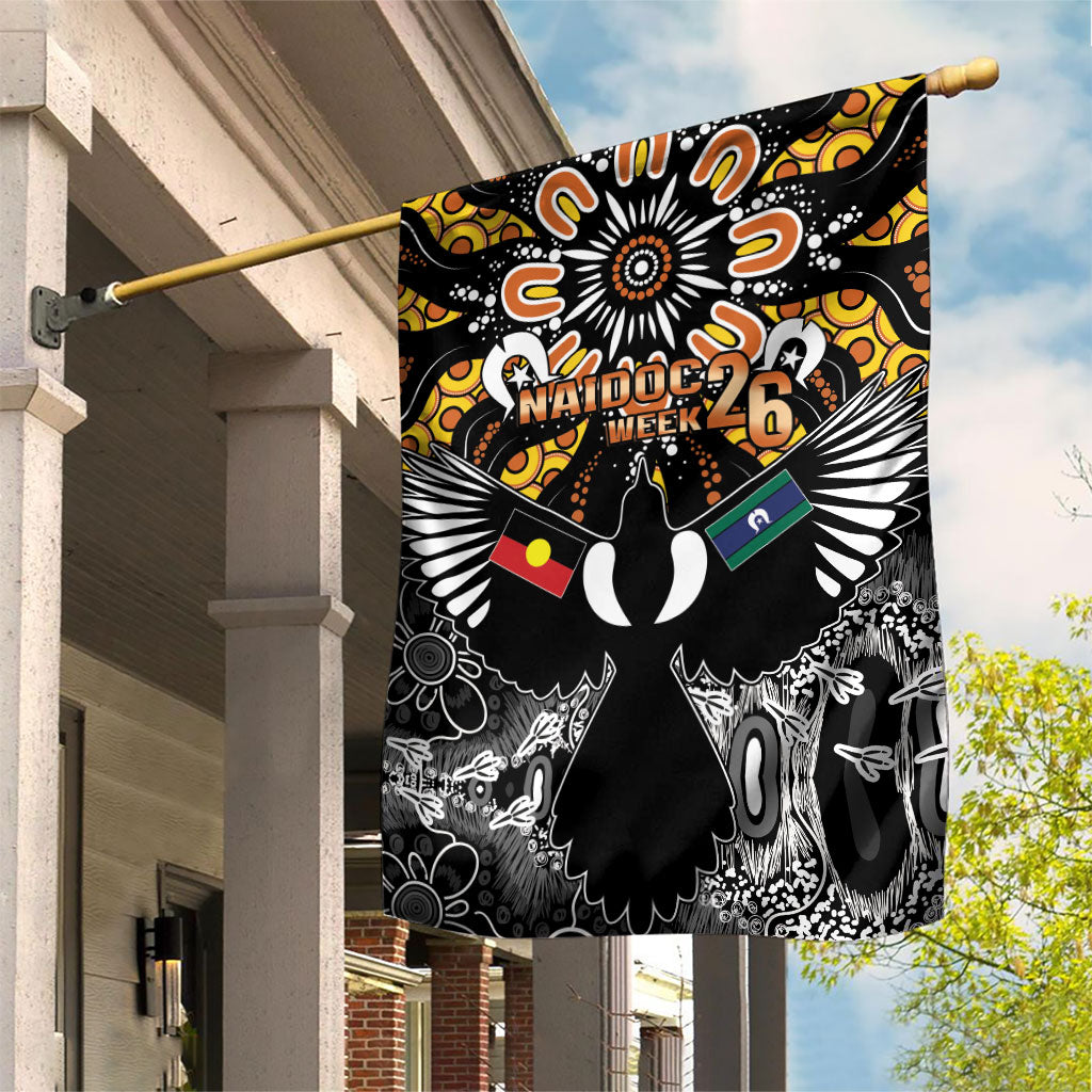 Magpies NAIDOC Week 2026 Garden Flag Australian Aboriginal Torres Strait Islander Flag