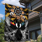 Magpies NAIDOC Week 2026 Garden Flag Australian Aboriginal Torres Strait Islander Flag