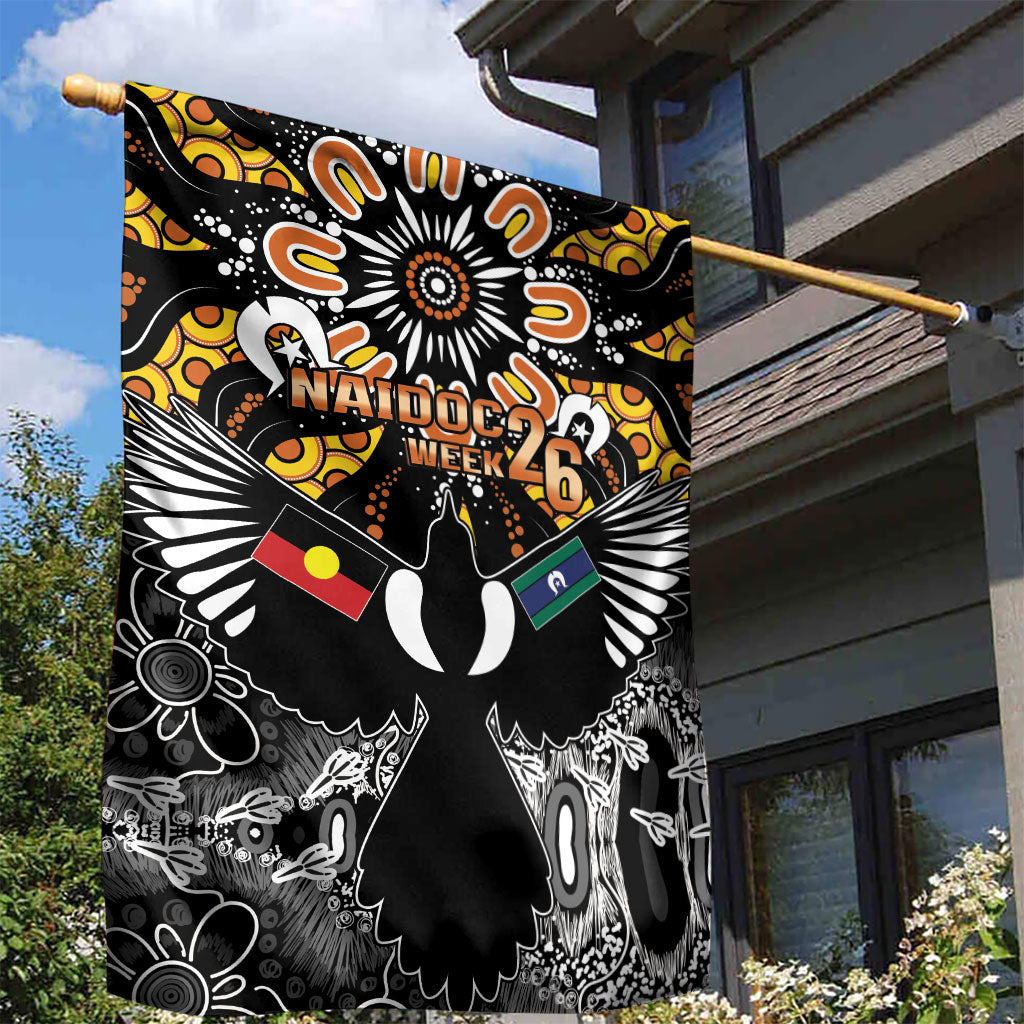 Magpies NAIDOC Week 2026 Garden Flag Australian Aboriginal Torres Strait Islander Flag