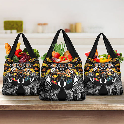 Magpies NAIDOC Week 2026 Grocery Bag Australian Aboriginal Torres Strait Islander Flag