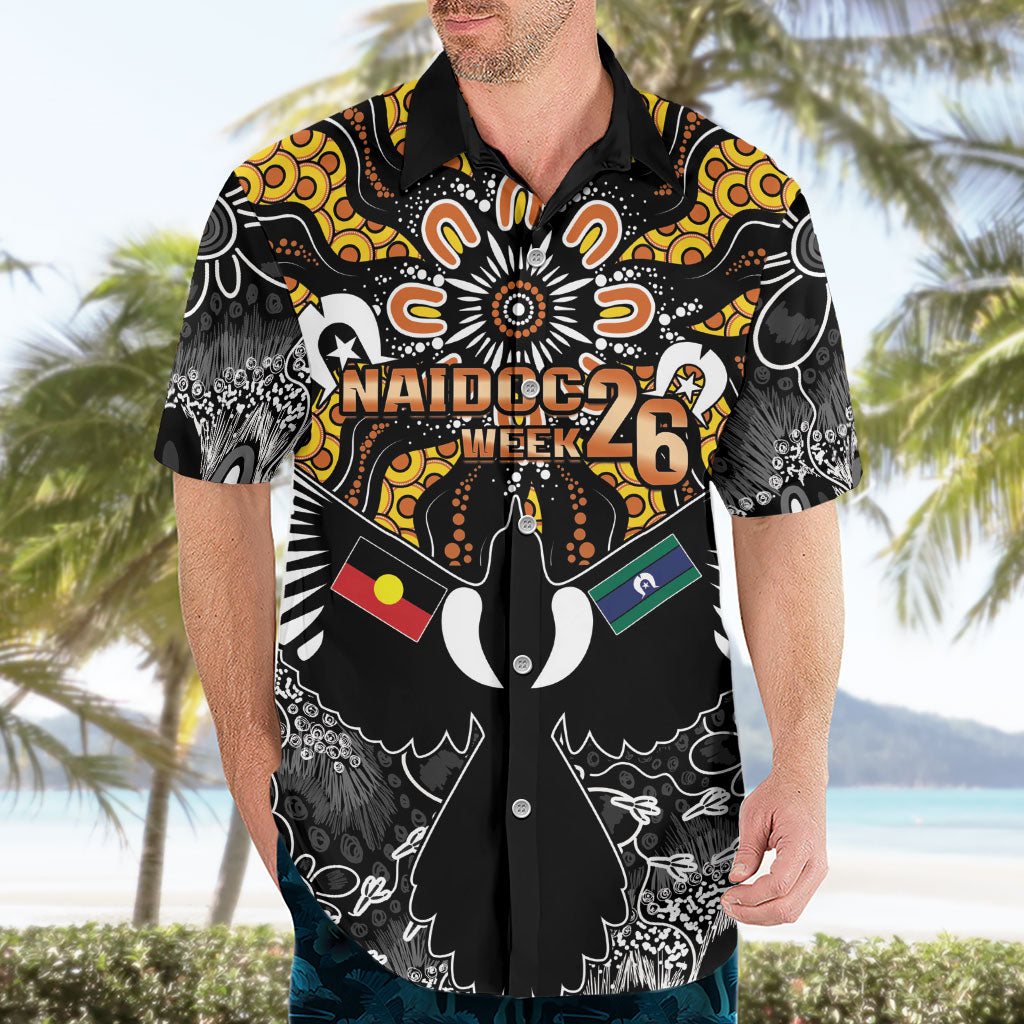 Magpies NAIDOC Week 2026 Personalised Hawaiian Shirt Australian Aboriginal Torres Strait Islander Flag