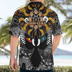 Magpies NAIDOC Week 2026 Personalised Hawaiian Shirt Australian Aboriginal Torres Strait Islander Flag