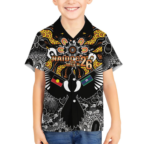 Magpies NAIDOC Week 2026 Personalised Hawaiian Shirt Australian Aboriginal Torres Strait Islander Flag