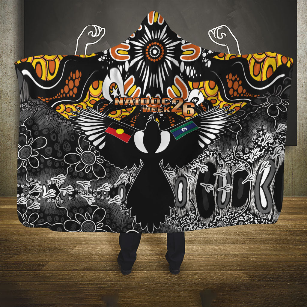 Magpies NAIDOC Week 2026 Hooded Blanket Australian Aboriginal Torres Strait Islander Flag