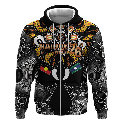 Magpies NAIDOC Week 2026 Personalised Hoodie Australian Aboriginal Torres Strait Islander Flag