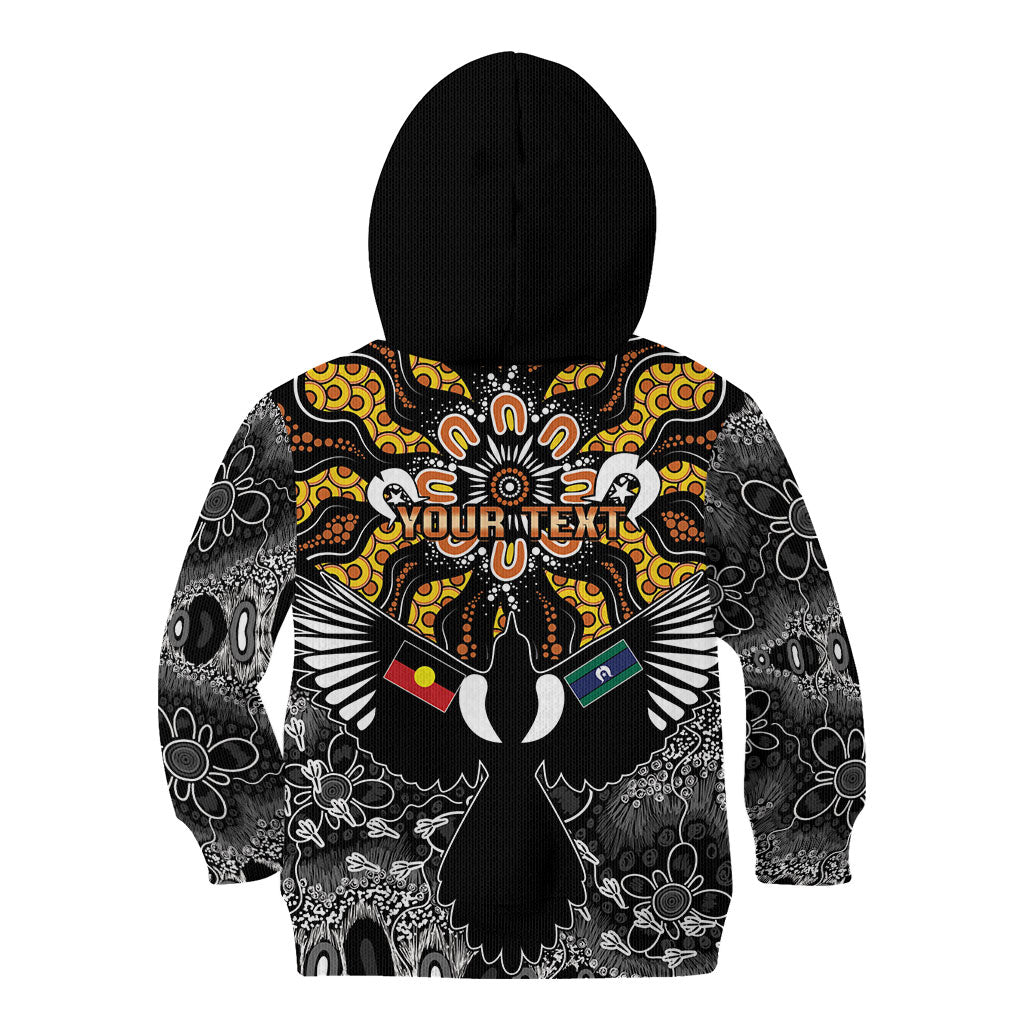 Magpies NAIDOC Week 2026 Personalised Kid Hoodie Australian Aboriginal Torres Strait Islander Flag