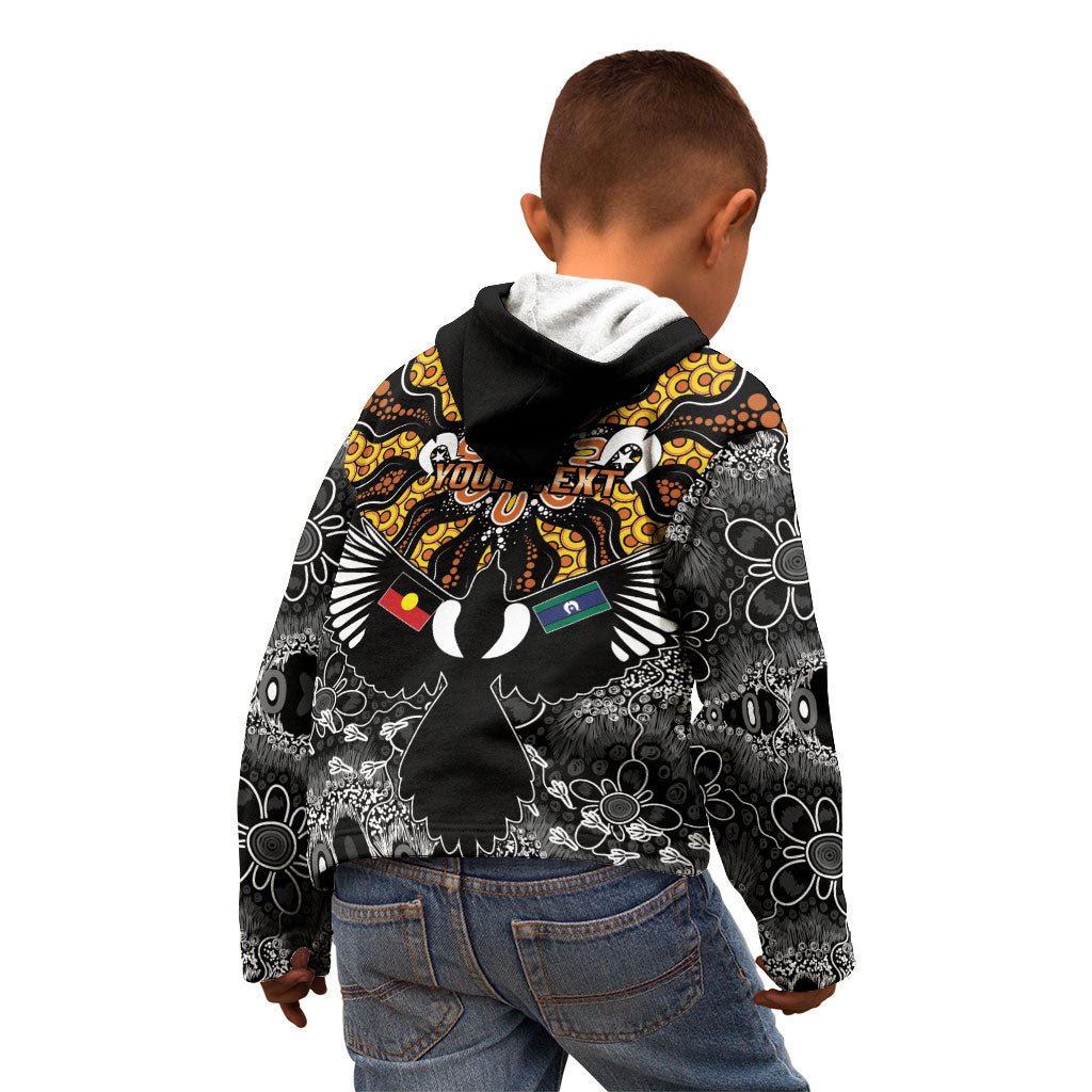 Magpies NAIDOC Week 2026 Personalised Kid Hoodie Australian Aboriginal Torres Strait Islander Flag