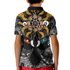 Magpies NAIDOC Week 2026 Personalised Kid Polo Shirt Australian Aboriginal Torres Strait Islander Flag