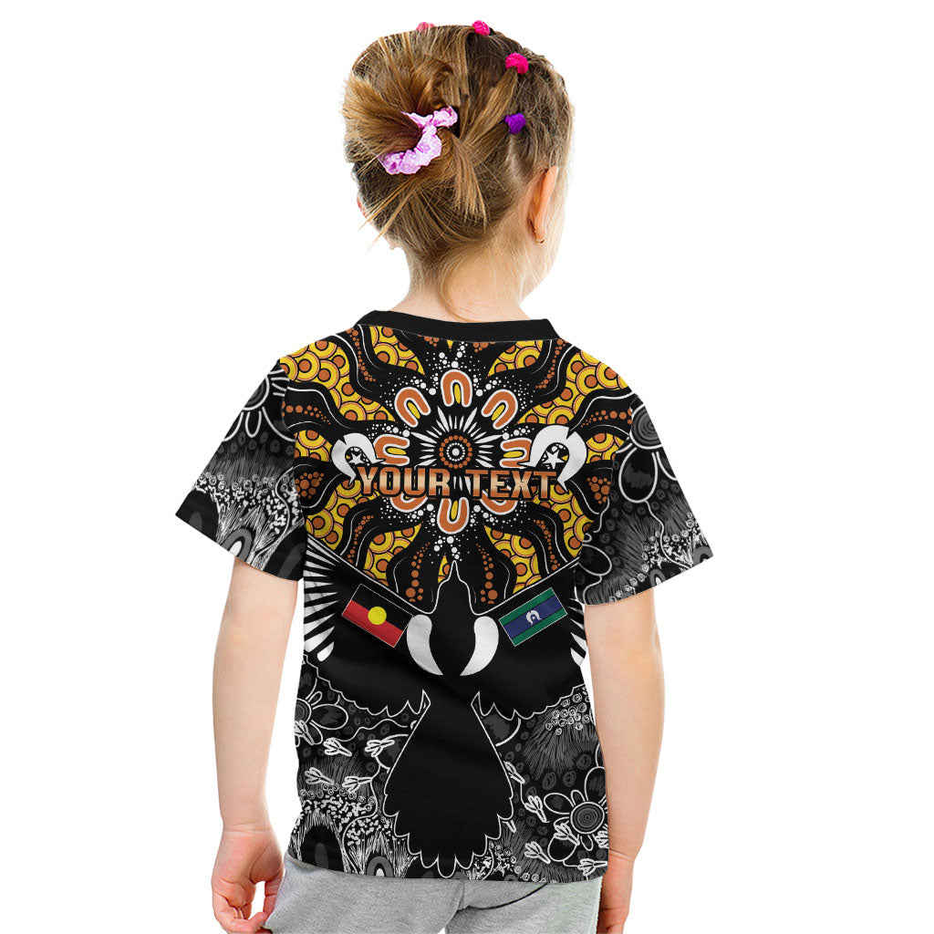Magpies NAIDOC Week 2026 Personalised Kid T Shirt Australian Aboriginal Torres Strait Islander Flag