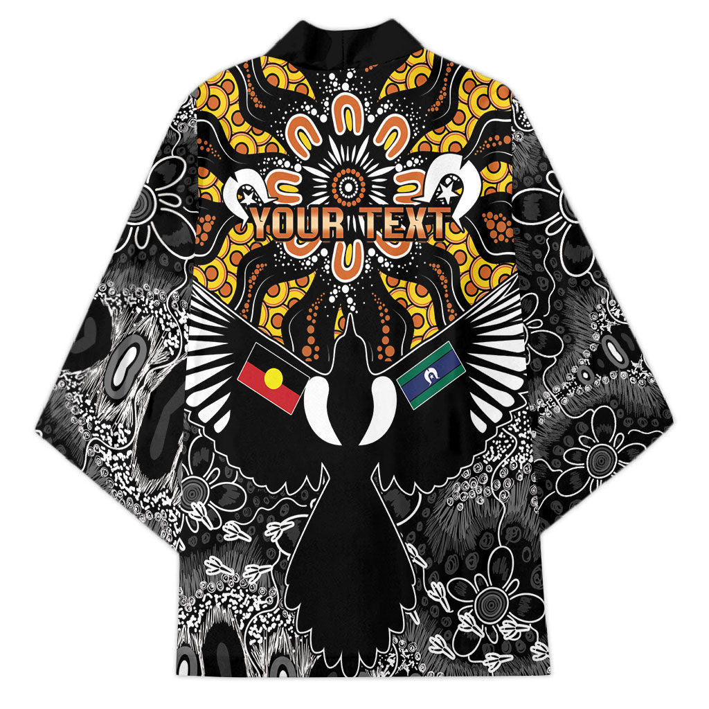Magpies NAIDOC Week 2026 Personalised Kimono Australian Aboriginal Torres Strait Islander Flag