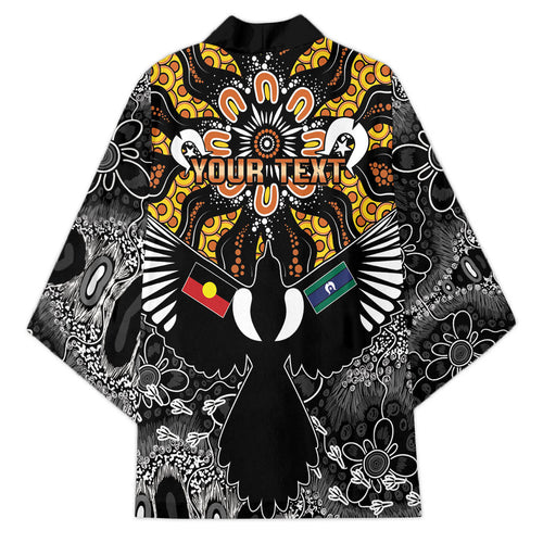 Magpies NAIDOC Week 2026 Personalised Kimono Australian Aboriginal Torres Strait Islander Flag