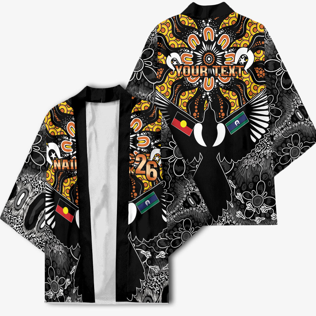 Magpies NAIDOC Week 2026 Personalised Kimono Australian Aboriginal Torres Strait Islander Flag