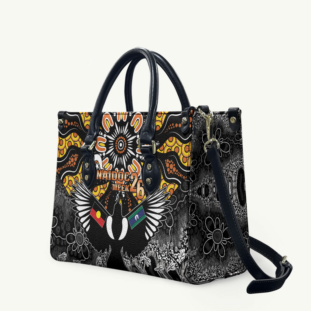 Magpies NAIDOC Week 2026 Leather Bag Australian Aboriginal Torres Strait Islander Flag