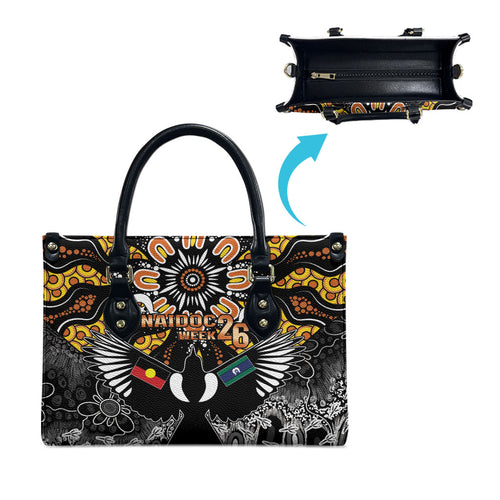 Magpies NAIDOC Week 2026 Leather Bag Australian Aboriginal Torres Strait Islander Flag