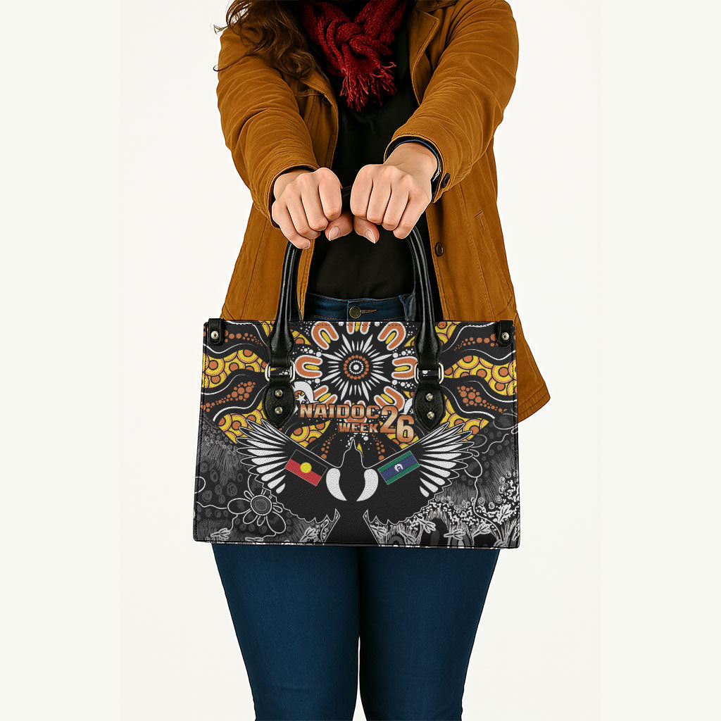 Magpies NAIDOC Week 2026 Leather Bag Australian Aboriginal Torres Strait Islander Flag