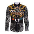 Magpies NAIDOC Week 2026 Personalised Long Sleeve Button Shirt Australian Aboriginal Torres Strait Islander Flag