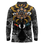 Magpies NAIDOC Week 2026 Personalised Long Sleeve Polo Shirt Australian Aboriginal Torres Strait Islander Flag