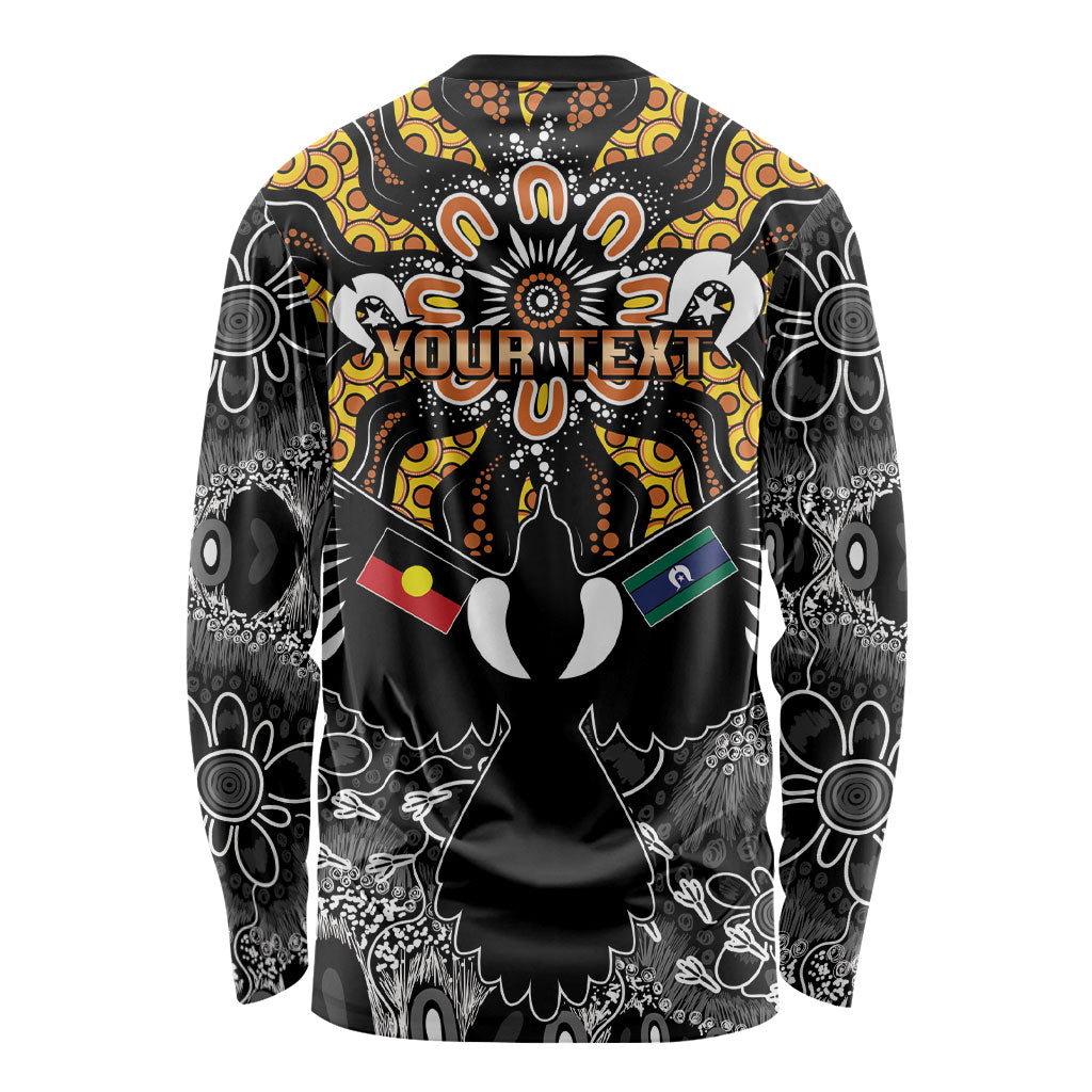 Magpies NAIDOC Week 2026 Personalised Long Sleeve Shirt Australian Aboriginal Torres Strait Islander Flag