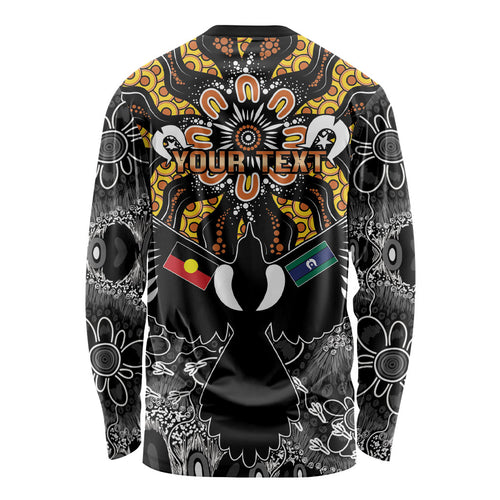 Magpies NAIDOC Week 2026 Personalised Long Sleeve Shirt Australian Aboriginal Torres Strait Islander Flag
