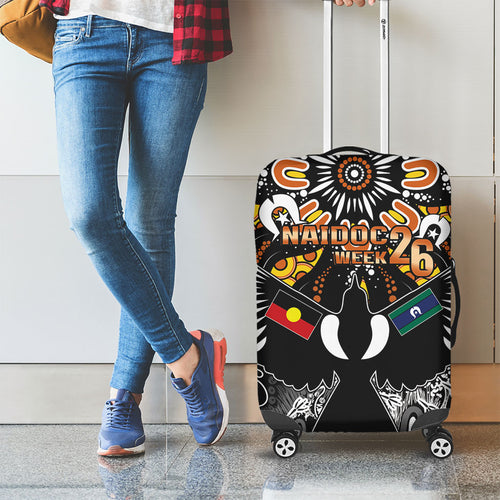 Magpies NAIDOC Week 2026 Luggage Cover Australian Aboriginal Torres Strait Islander Flag