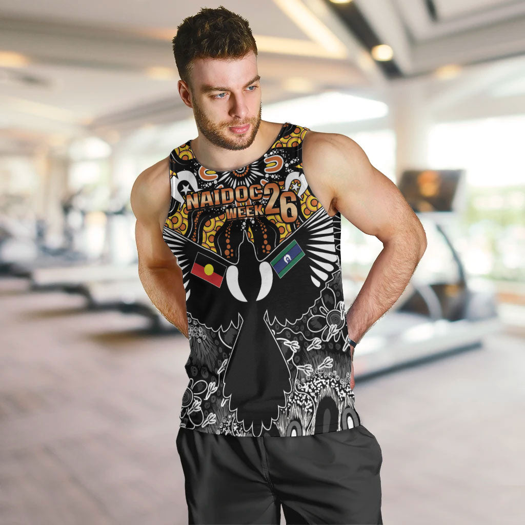 Magpies NAIDOC Week 2026 Personalised Men Tank Top Australian Aboriginal Torres Strait Islander Flag