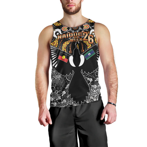 Magpies NAIDOC Week 2026 Personalised Men Tank Top Australian Aboriginal Torres Strait Islander Flag