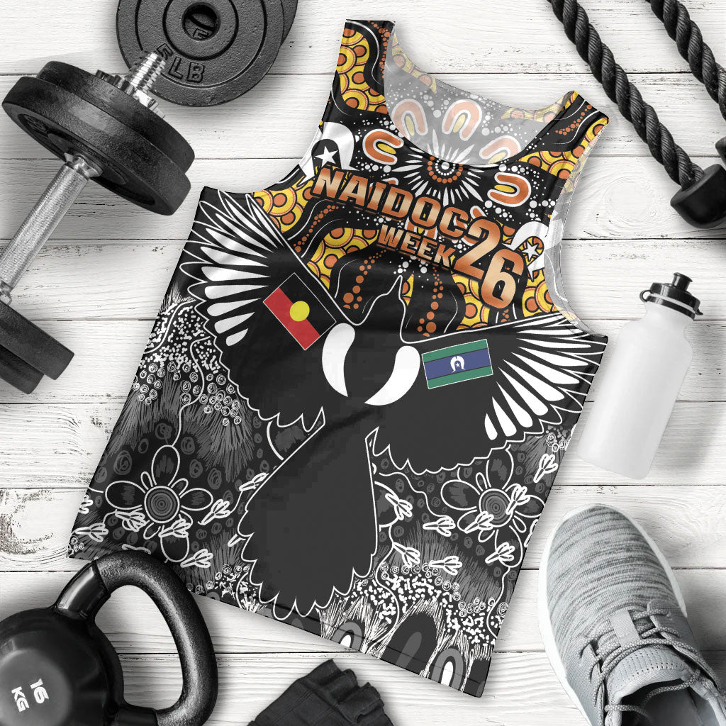 Magpies NAIDOC Week 2026 Personalised Men Tank Top Australian Aboriginal Torres Strait Islander Flag