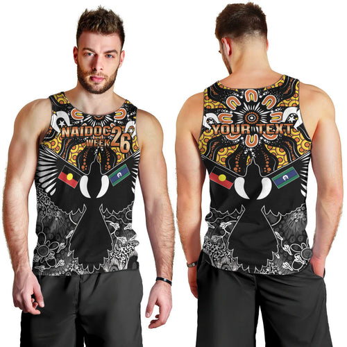 Magpies NAIDOC Week 2026 Personalised Men Tank Top Australian Aboriginal Torres Strait Islander Flag