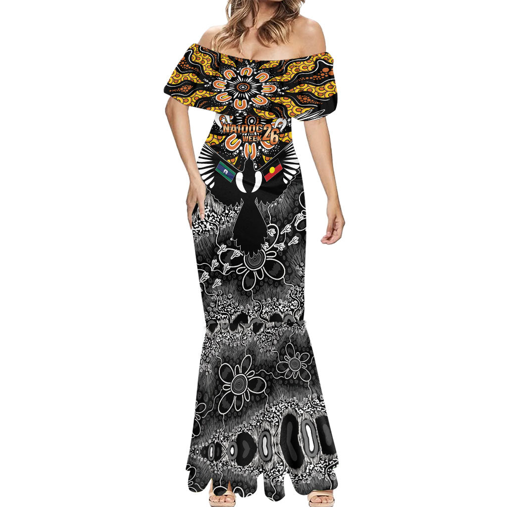 Magpies NAIDOC Week 2026 Personalised Mermaid Dress Australian Aboriginal Torres Strait Islander Flag