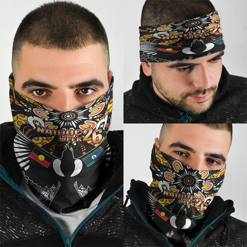 Magpies NAIDOC Week 2026 Neck Gaiter Australian Aboriginal Torres Strait Islander Flag