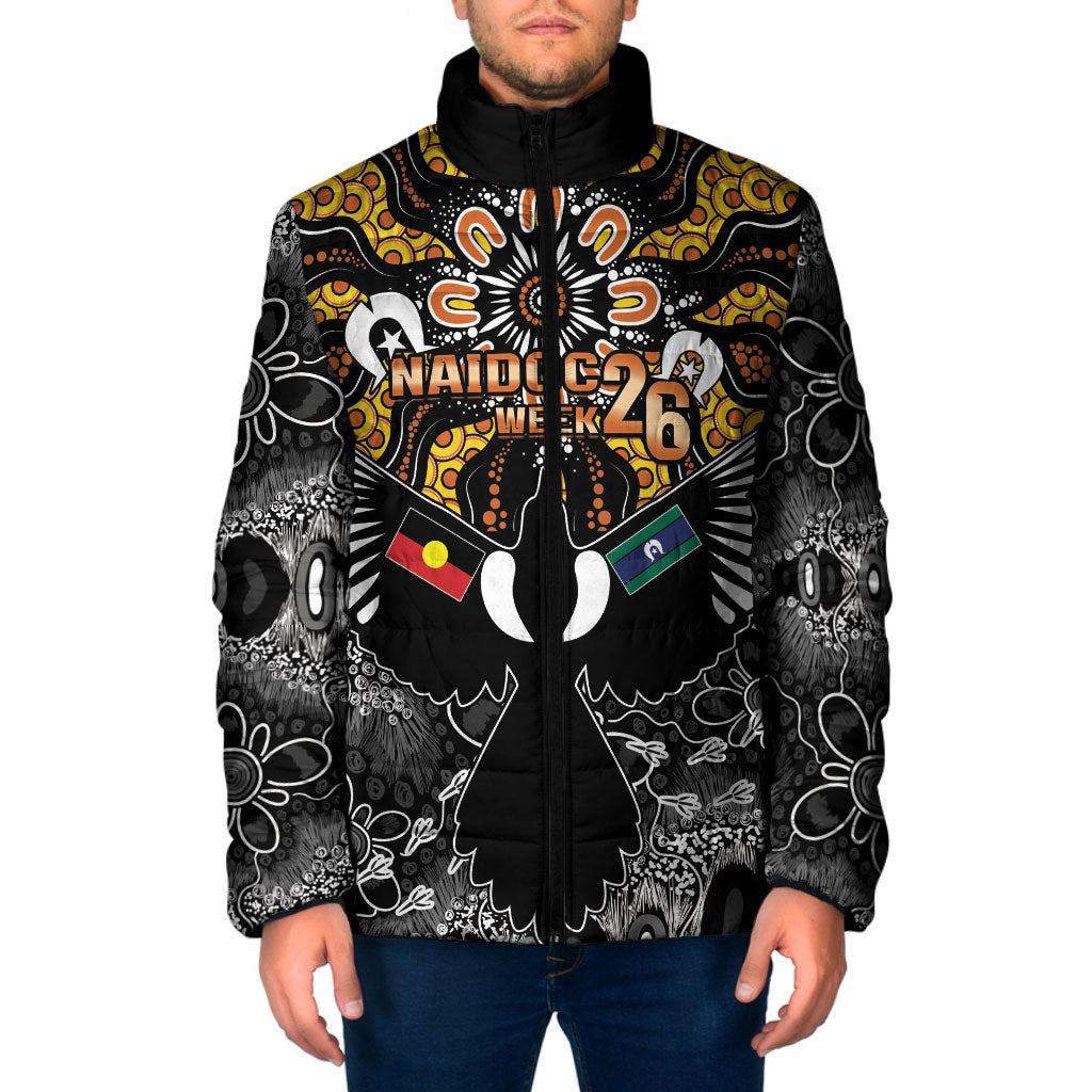 Magpies NAIDOC Week 2026 Personalised Padded Jacket Australian Aboriginal Torres Strait Islander Flag
