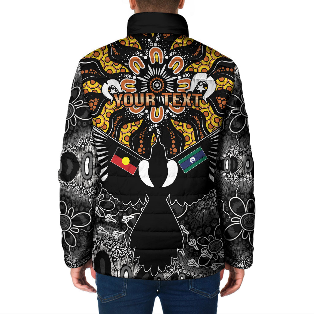 Magpies NAIDOC Week 2026 Personalised Padded Jacket Australian Aboriginal Torres Strait Islander Flag
