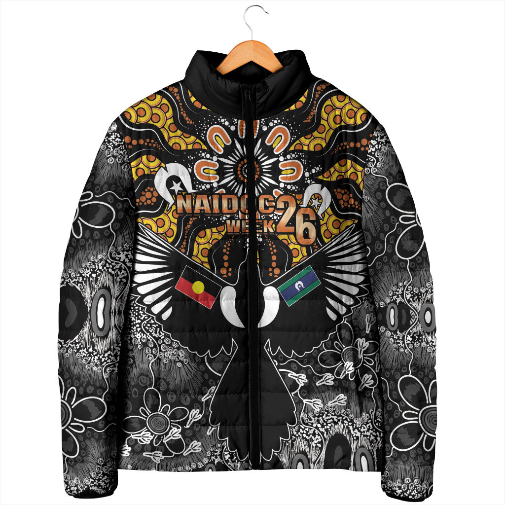 Magpies NAIDOC Week 2026 Personalised Padded Jacket Australian Aboriginal Torres Strait Islander Flag