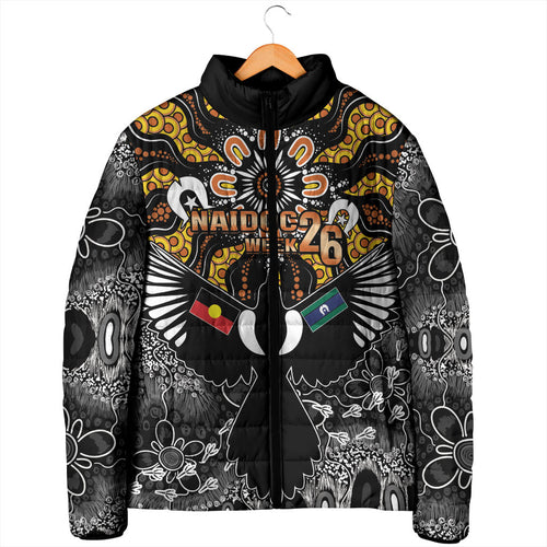 Magpies NAIDOC Week 2026 Personalised Padded Jacket Australian Aboriginal Torres Strait Islander Flag