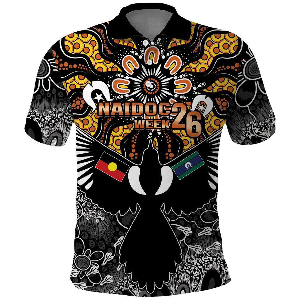 Magpies NAIDOC Week 2026 Personalised Polo Shirt Australian Aboriginal Torres Strait Islander Flag