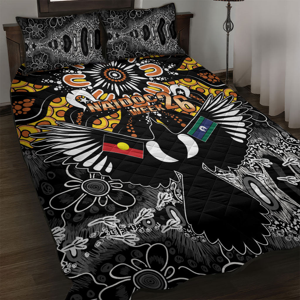 Magpies NAIDOC Week 2026 Quilt Bed Set Australian Aboriginal Torres Strait Islander Flag