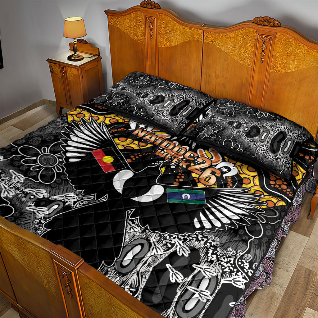 Magpies NAIDOC Week 2026 Quilt Bed Set Australian Aboriginal Torres Strait Islander Flag